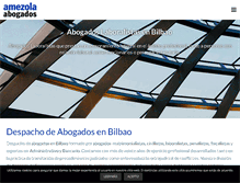 Tablet Screenshot of amezolaabogados.com